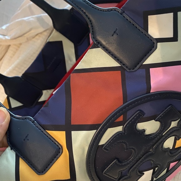 COPY - Tory Burch Ella printed tote  multicolor leather /nylon materials - Picture 10 of 16